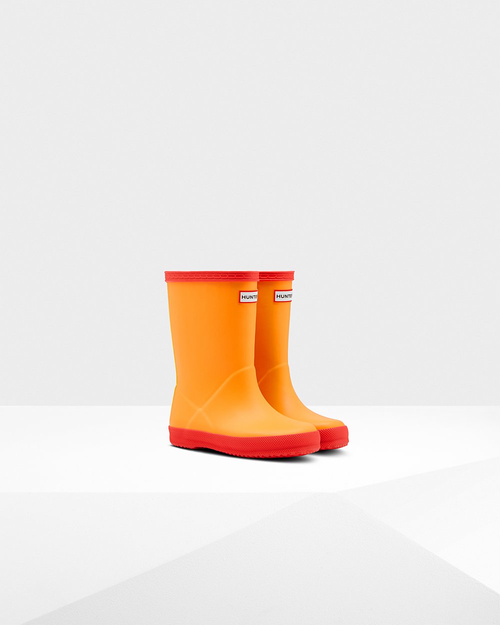 Kids Hunter Original First Classic - Rain Boots Orange/Yellow - 7941-NSBDI